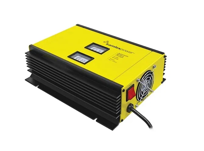 SEC-1250UL – SAMLEX AMER Battery Charger, For 12 Volt Batteries 2 Bank Charger 120 Volt/ 230 Volt AC User Selectable ...